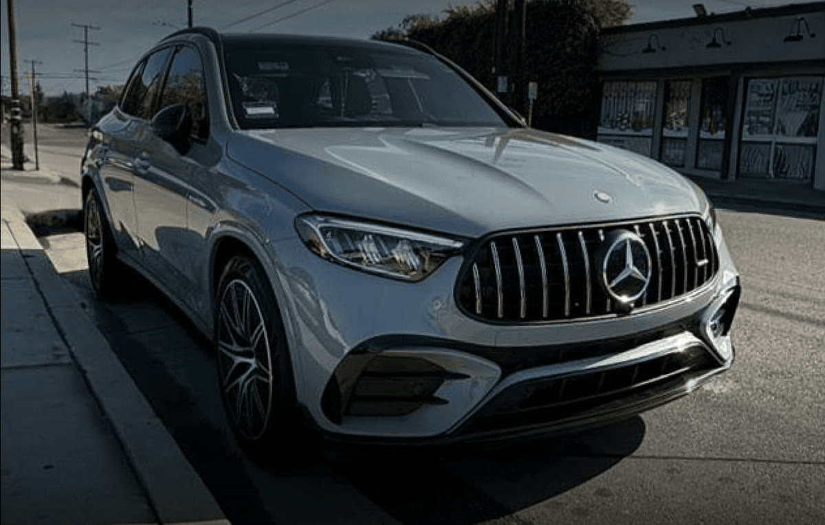 Silver Mercedes-AMG GLC