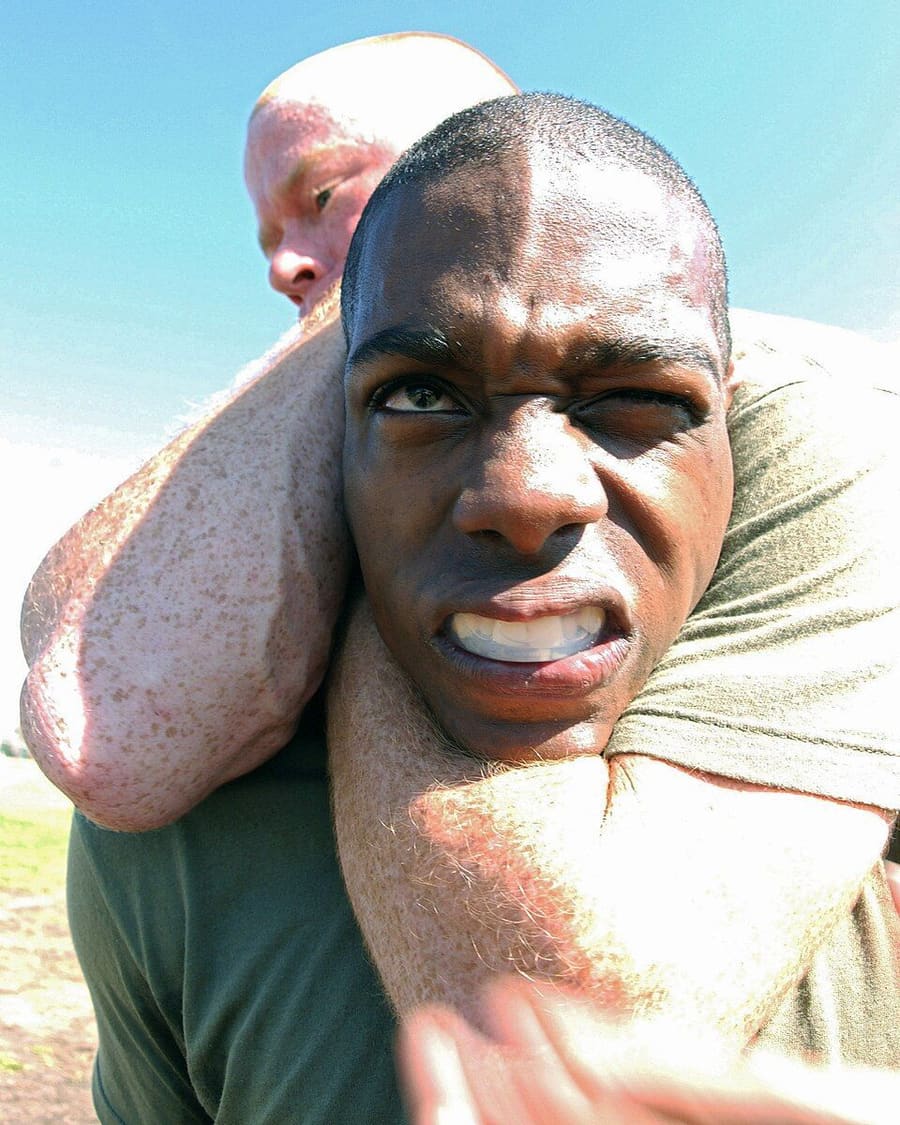 Rear naked choke